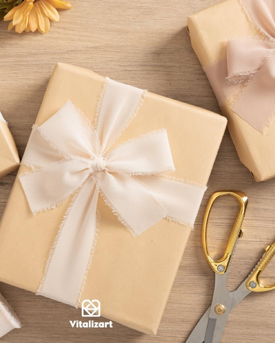 3 cintas de seda de gasa con flecos