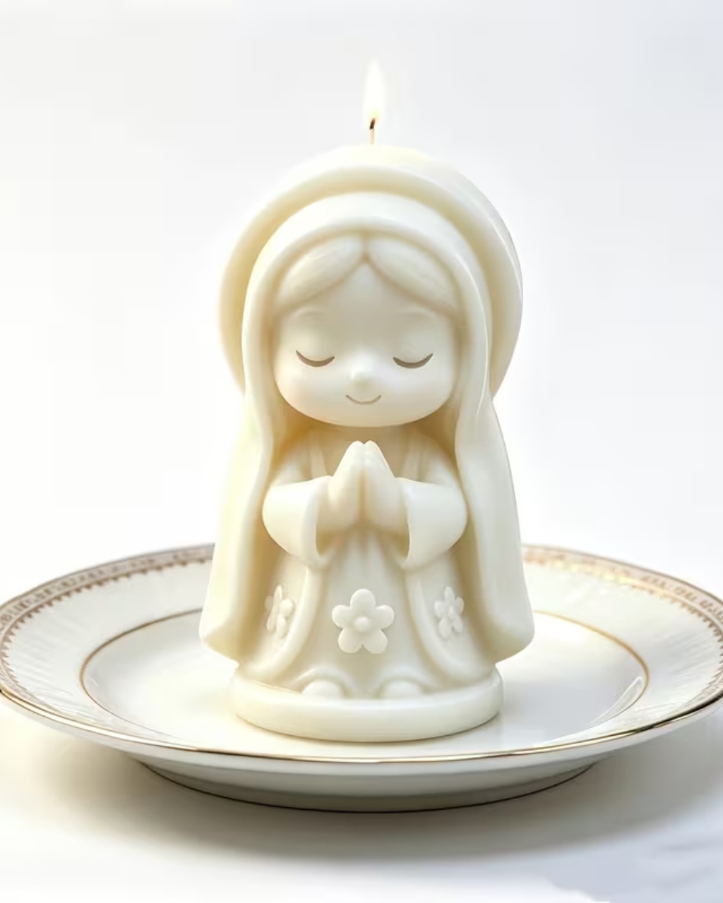 Molde de Silicona Virgen Maria orando