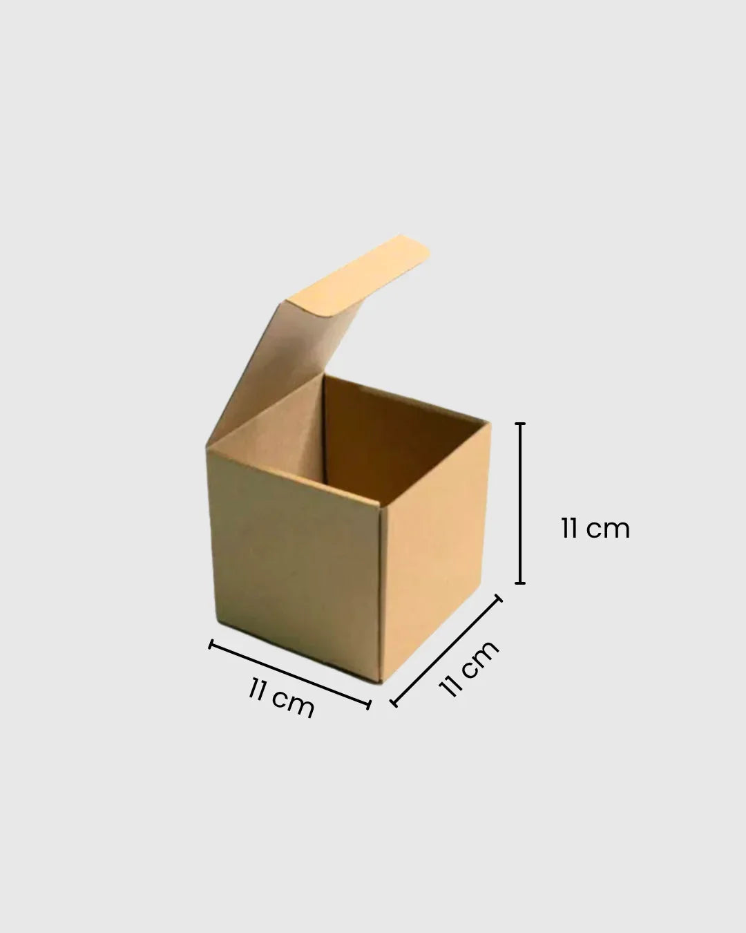Caja de cartón microcorrugado 11x11x11 cm