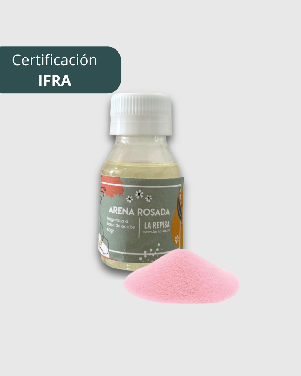 Fragancia premium: Arena Rosada 60gr