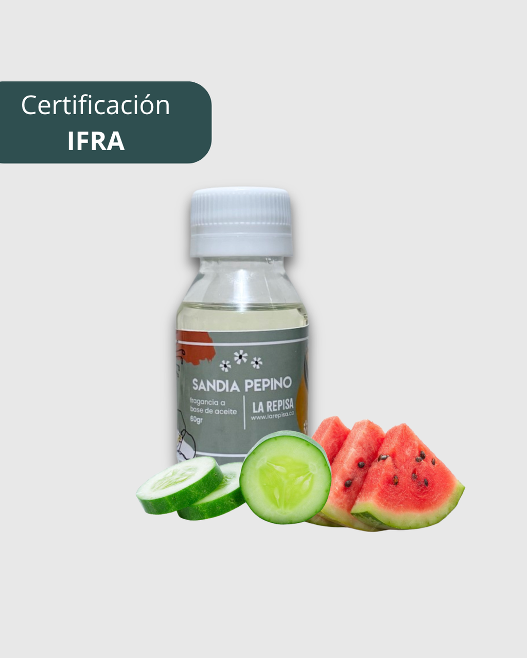 Fragancia premium: Sandia Pepino 60gr