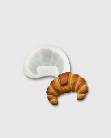 Molde de silicona en forma de panecillo tipo croissant