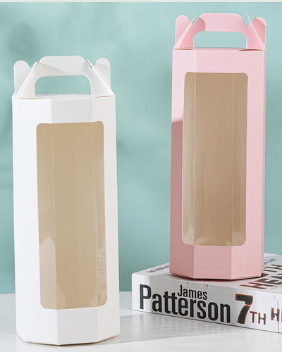 Caja de Regalo Octogonal con Ventana Transparente