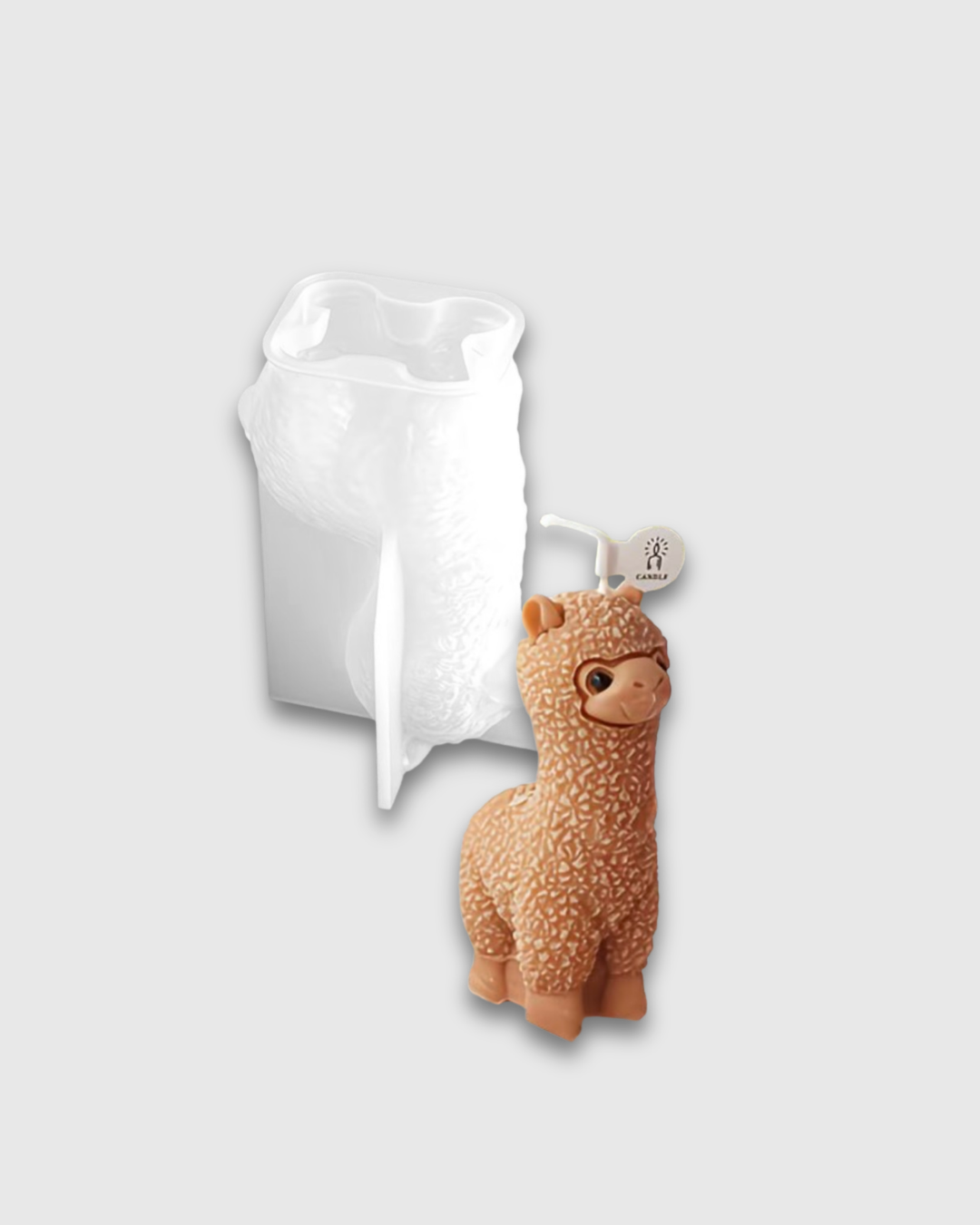 Molde de silicona en forma de alpaca