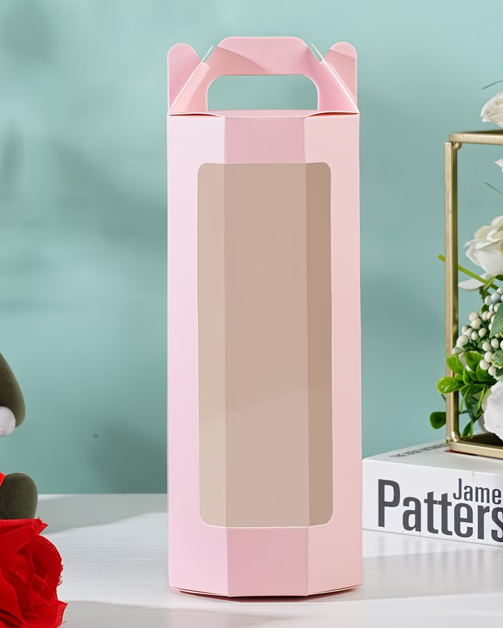 Caja de Regalo Octogonal con Ventana Transparente