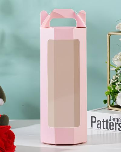 Caja de Regalo Octogonal con Ventana Transparente