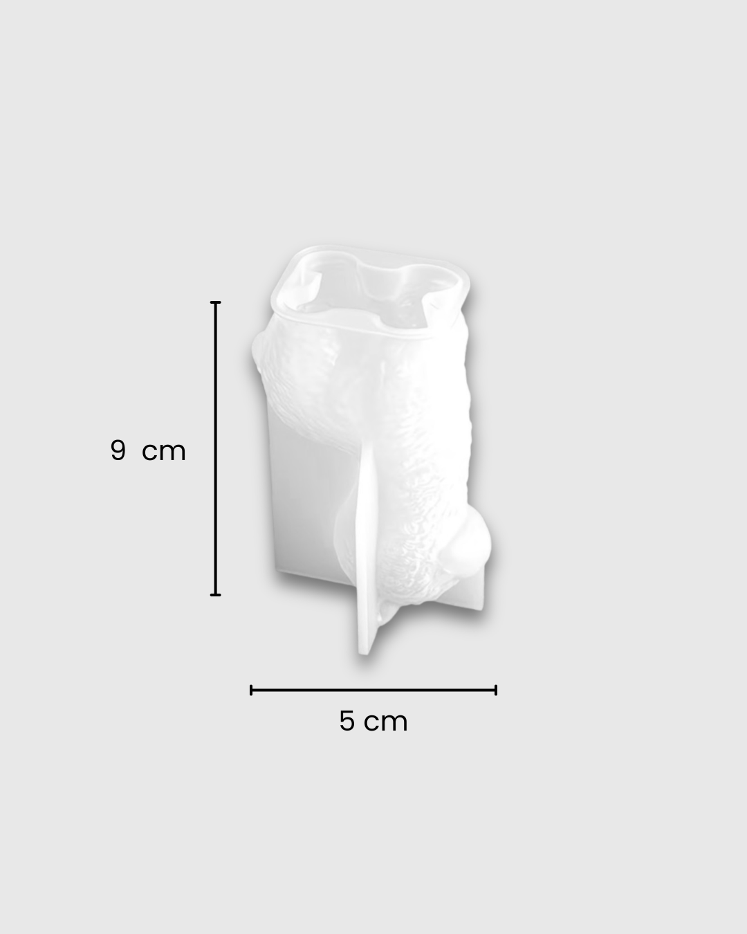 Molde de silicona en forma de alpaca