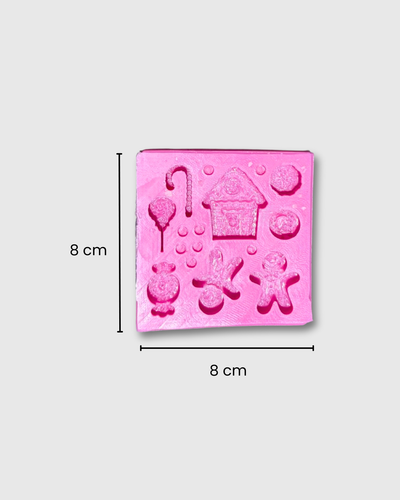 Molde de Silicona para Wax Melts Navideños