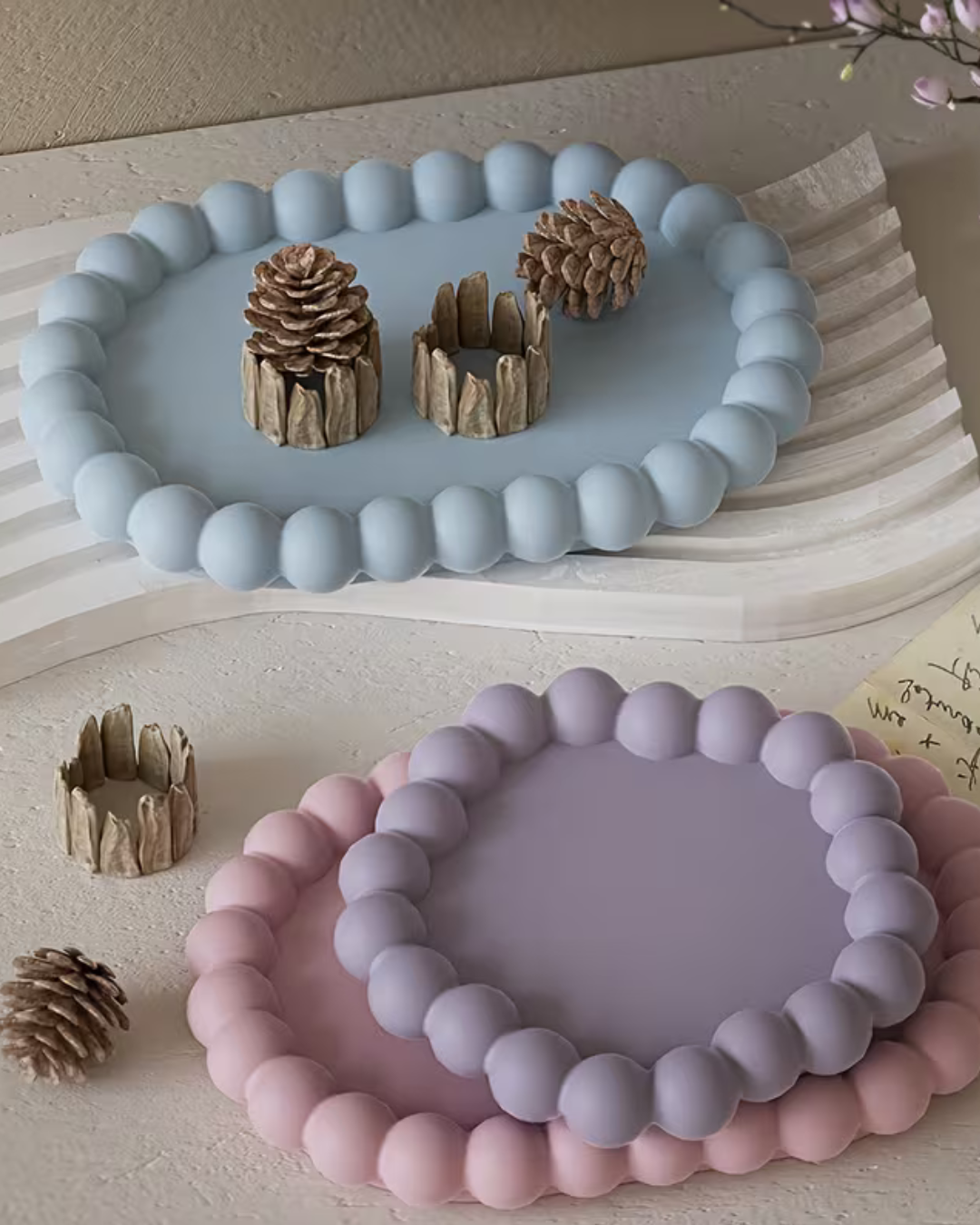 Set de 3 Moldes de Silicona para Bandejas y Posavasos