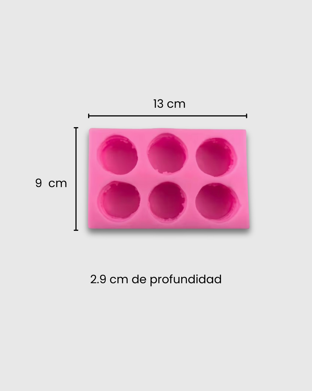 Molde de silicona en forma de macarons