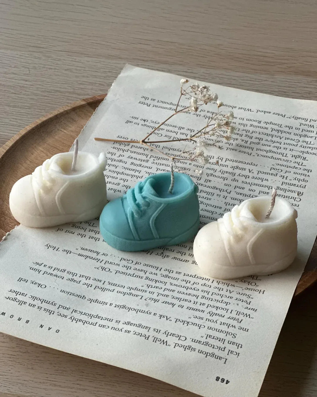 Molde de silicona en forma de zapatico de bebé
