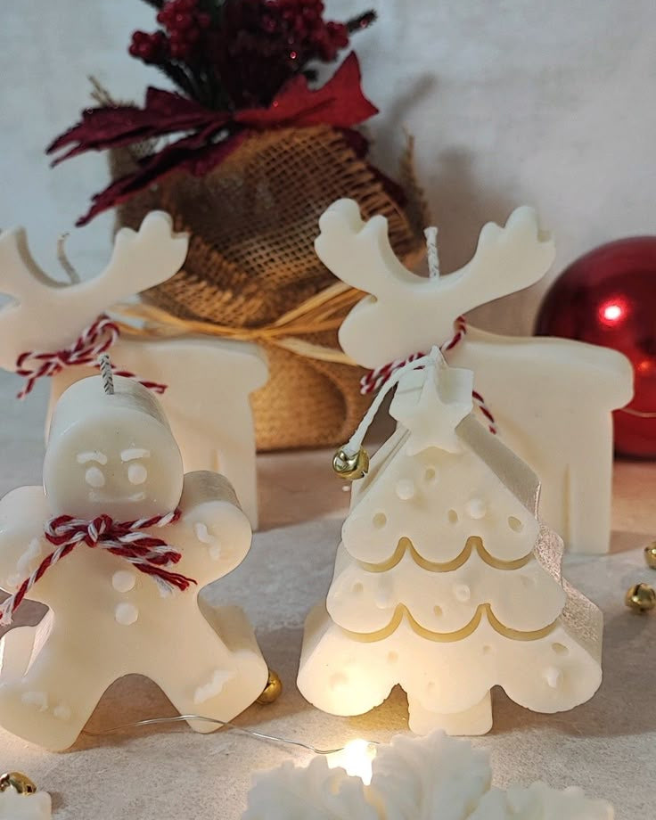 Moldes de silicona navideños