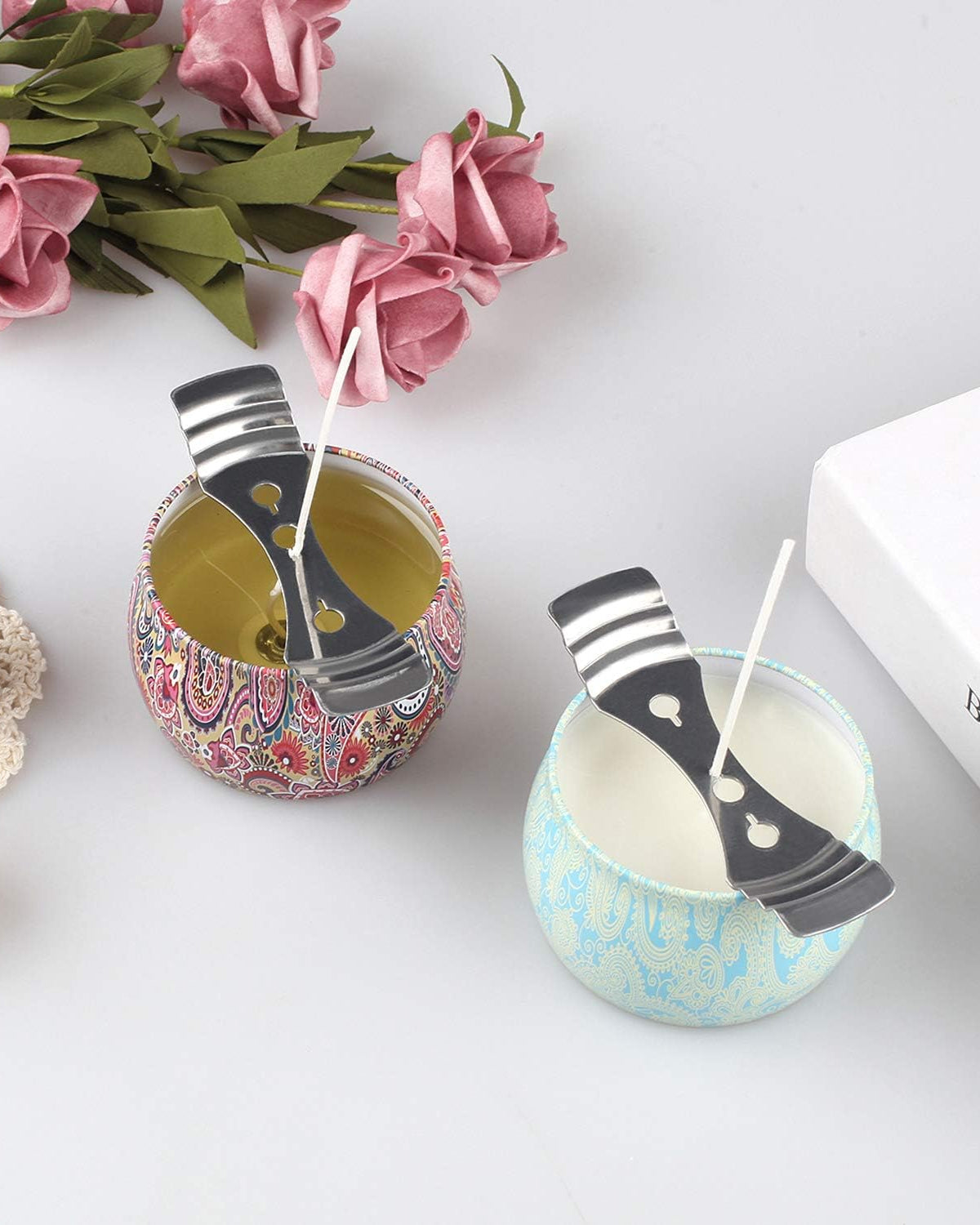 Soportes Metálicos para Mechas de Vela – Acero Inoxidable