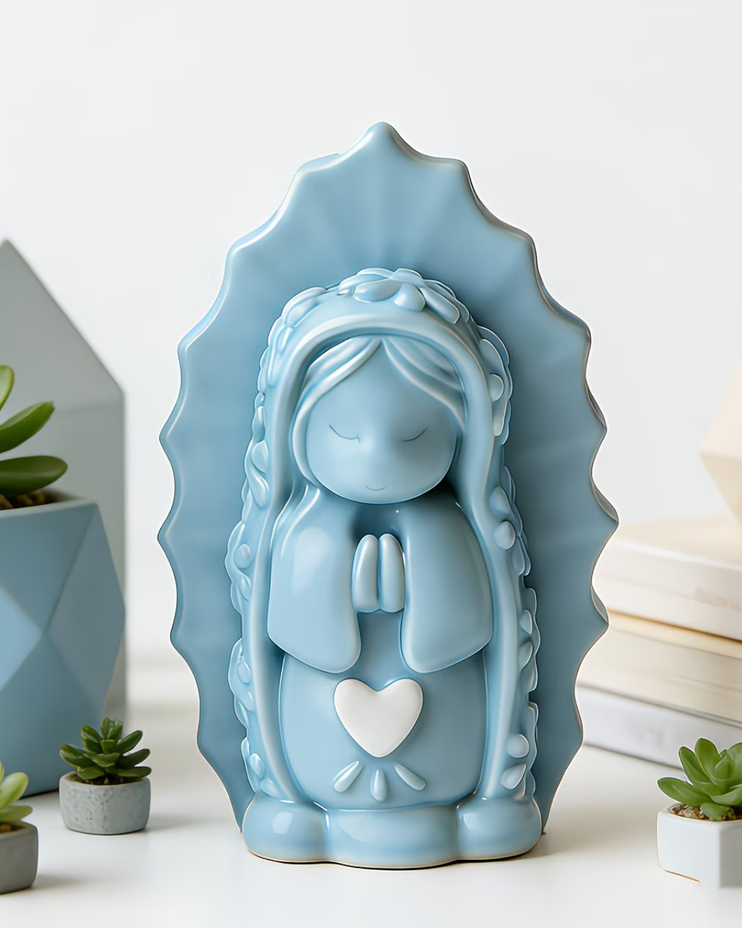 Molde de silicona en forma de virgen de Guadalupe mini