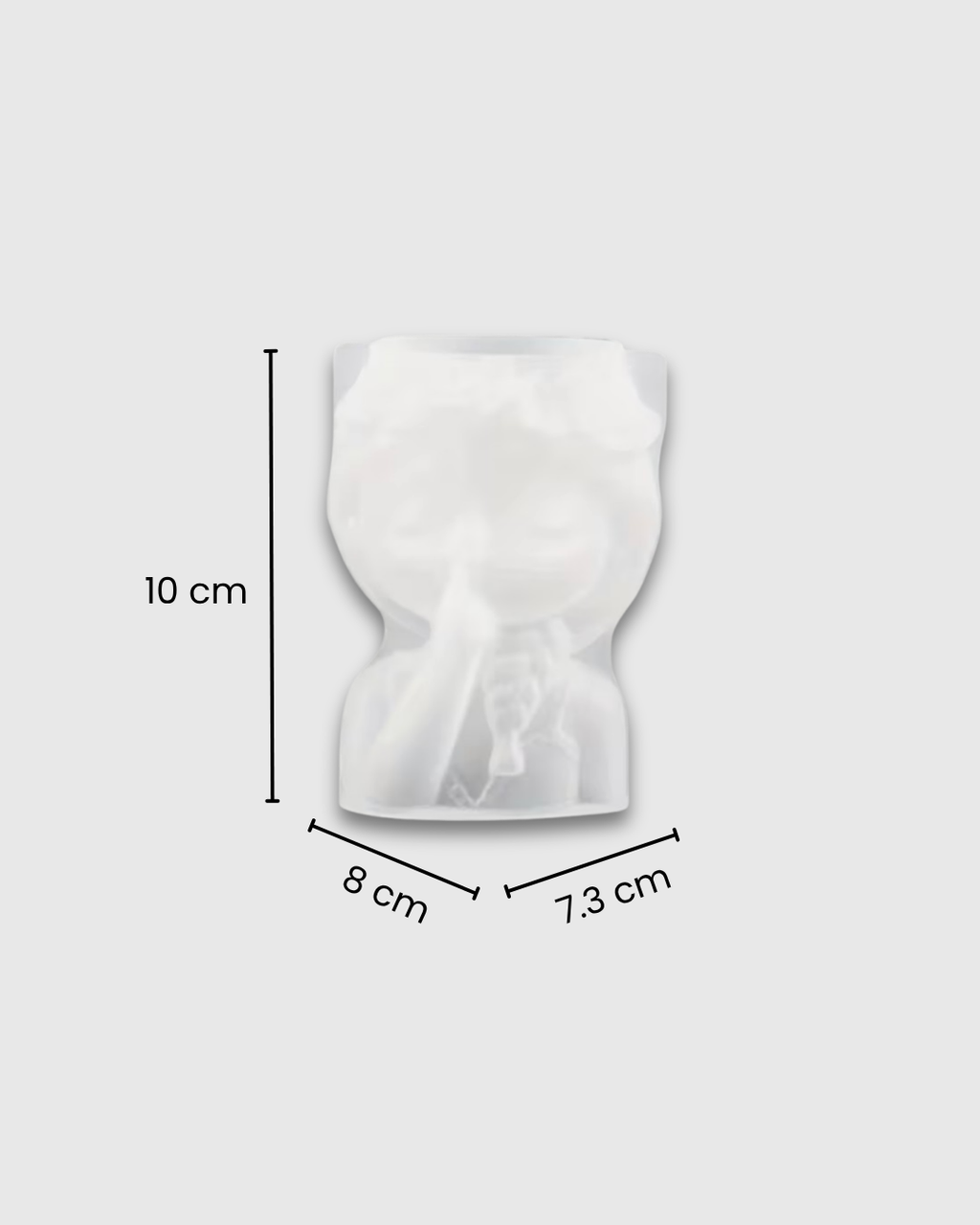 Molde de silicona en forma de matera de mujer 1