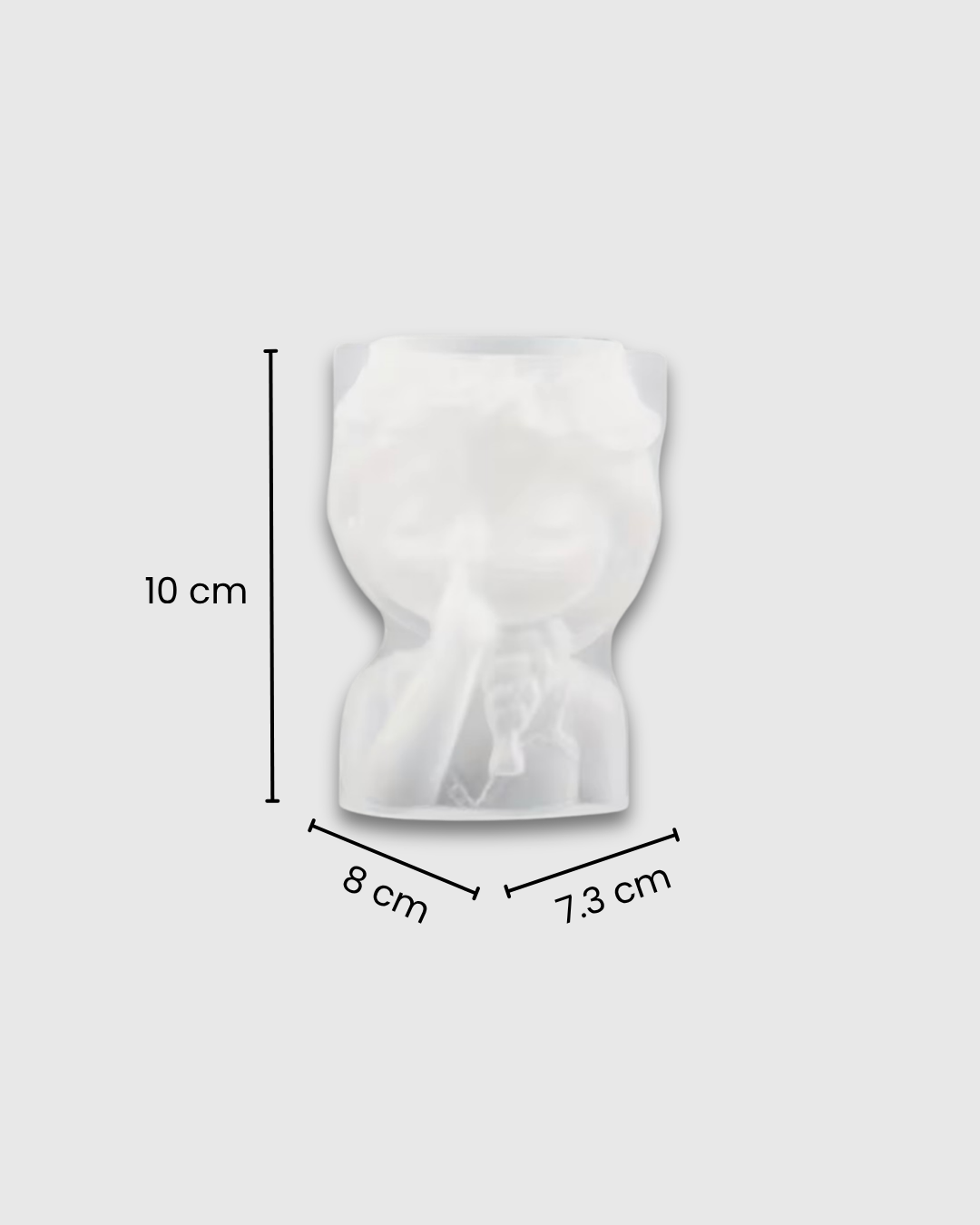 Molde de silicona en forma de matera de mujer 1