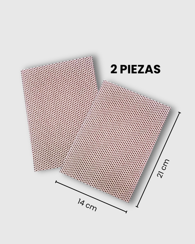 2 Hojas media carta de papel adhesivo para encender fósforos