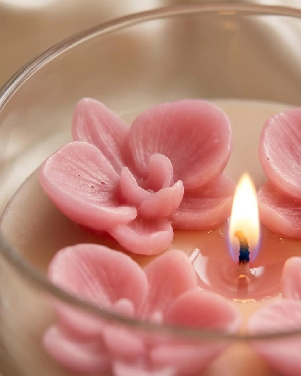 Molde de silicona en forma de orquídea