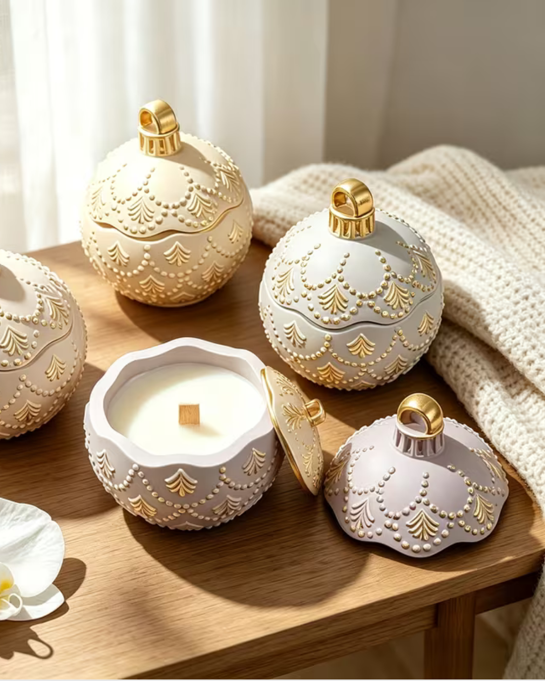 Molde de silicona recipiente esfera de Navidad