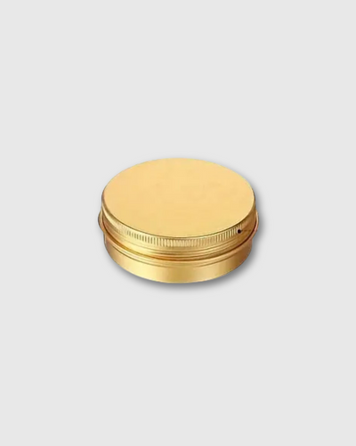 Frascos de aluminio dorados con tapa de rosca 30 ml