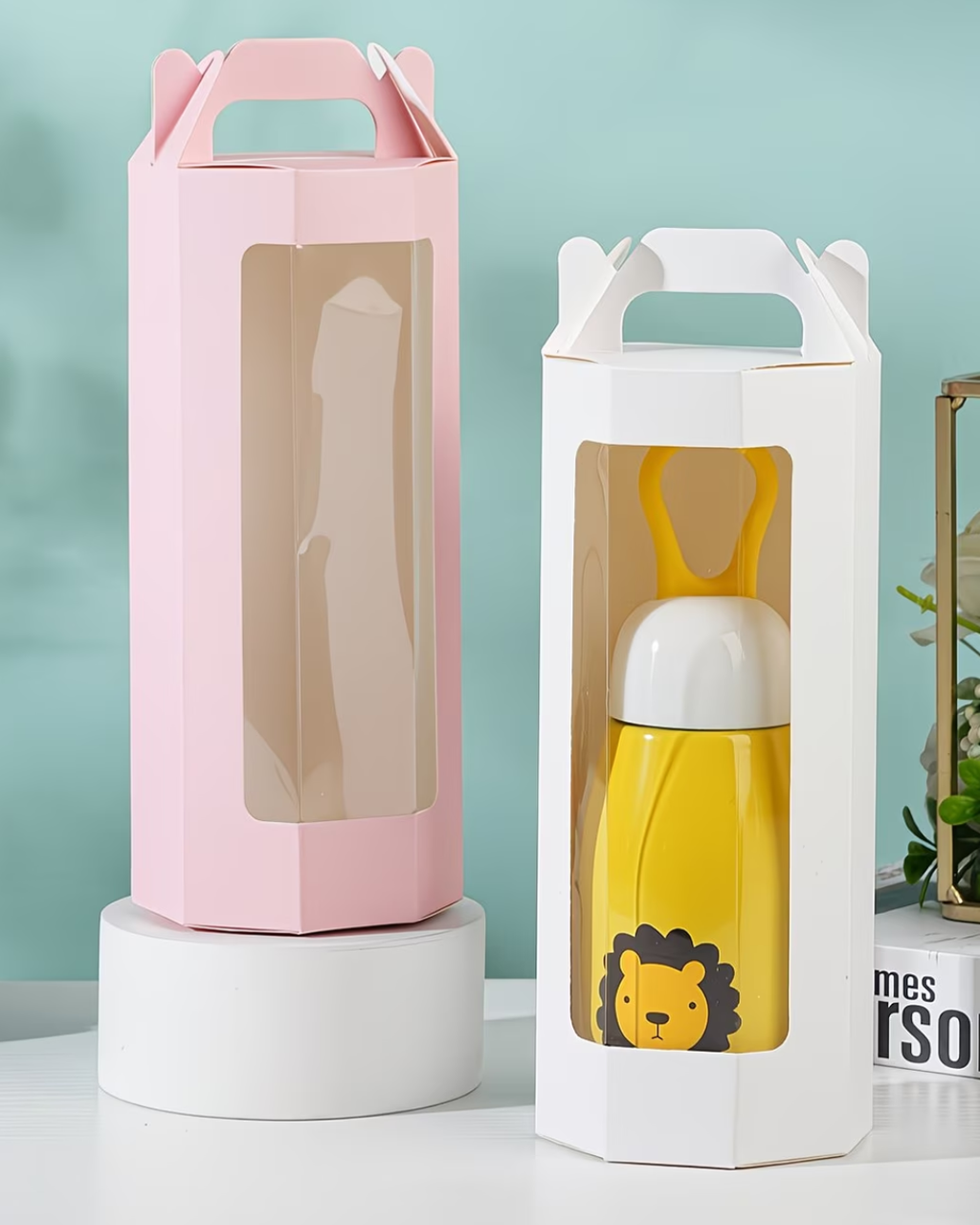 Caja de Regalo Octogonal con Ventana Transparente