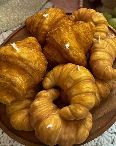 Molde de silicona en forma de croissant