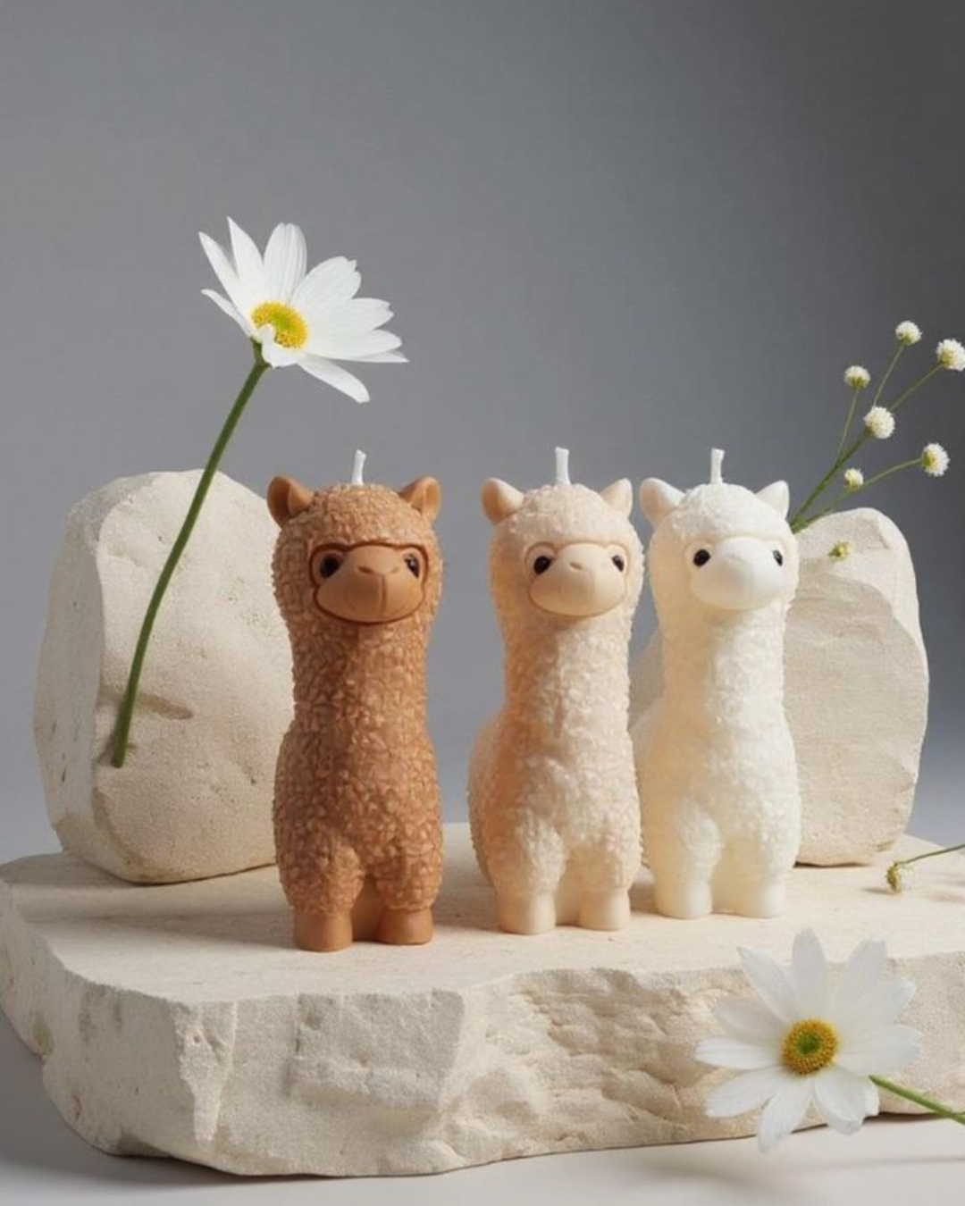 Molde de silicona en forma de alpaca