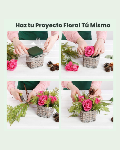 Oasis para flores en espuma floral verde