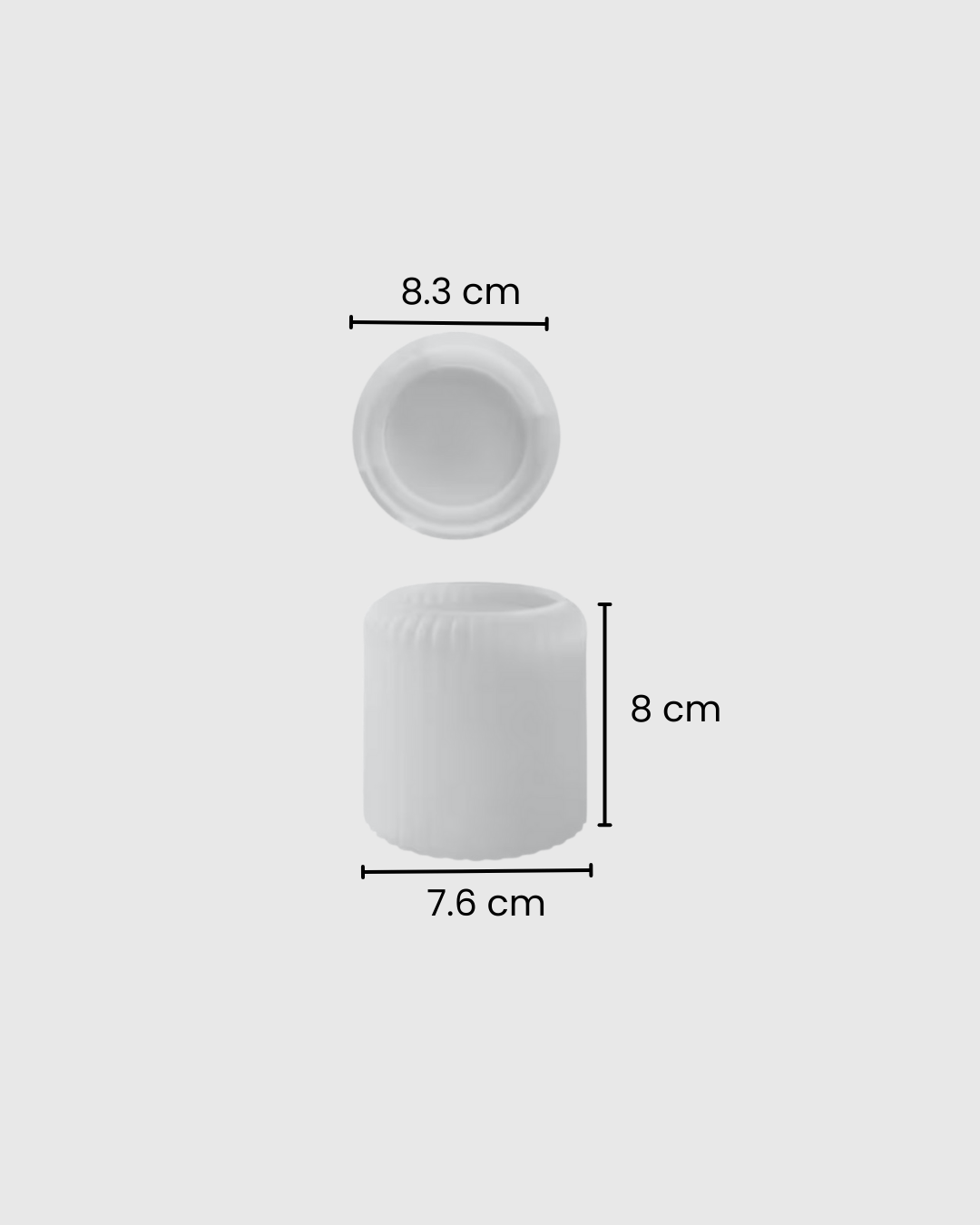 Molde de Silicona para Recipiente Grande a Rayas