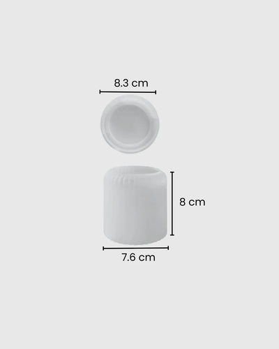 Molde de Silicona para Vaso Grande a Rayas
