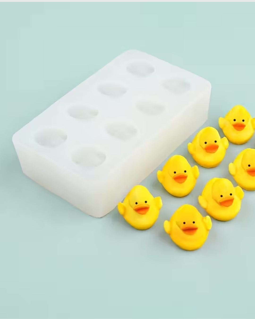 Molde de silicona mini patos (8 cavidades)