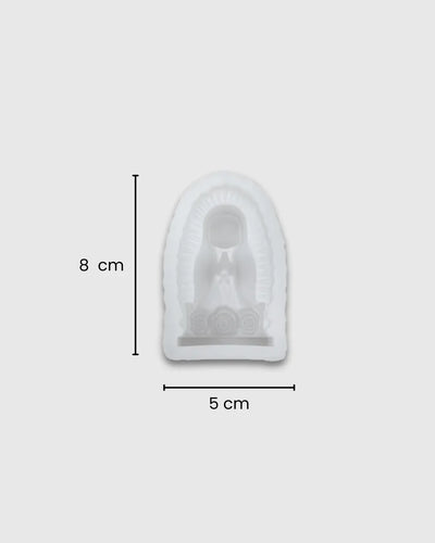Molde de Silicona Virgen con Flores