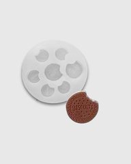 Molde de silicona mini galletas mordidas
