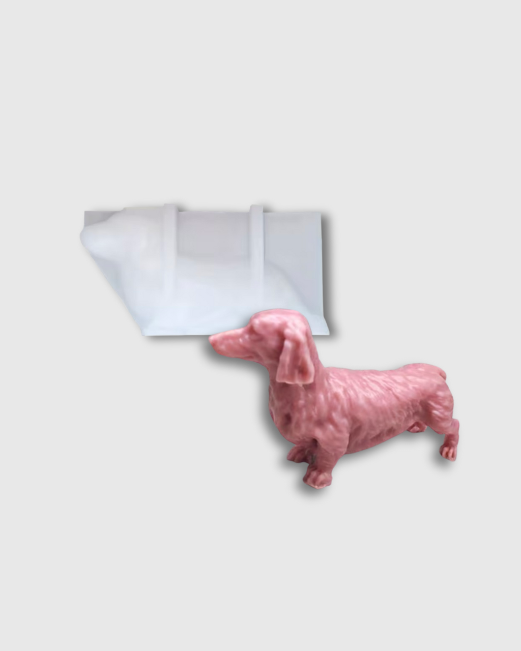 Molde de Silicona en Forma de perro salchicha pequeño