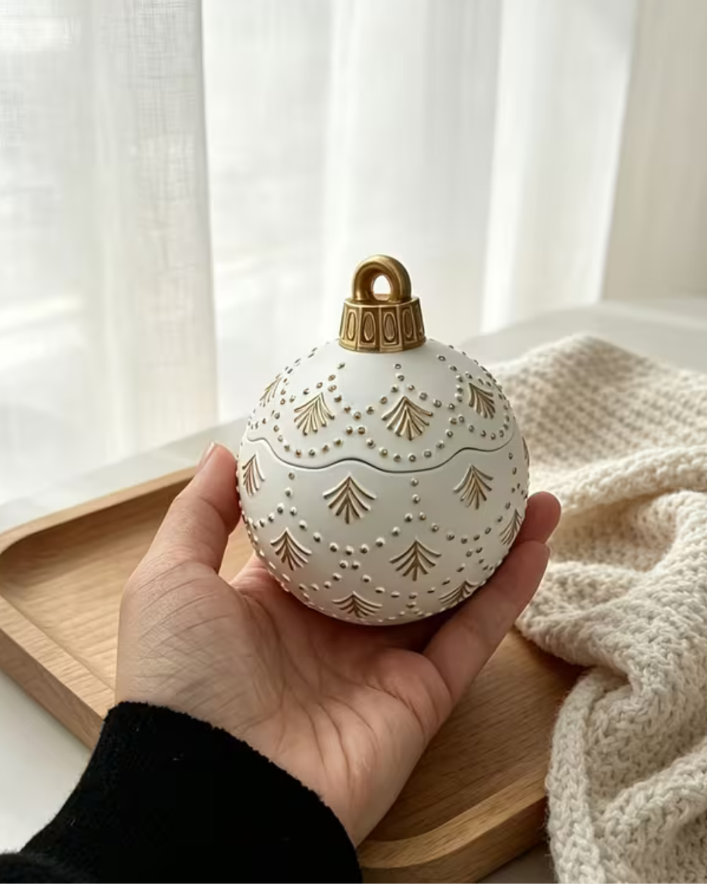 Molde de silicona recipiente esfera de Navidad