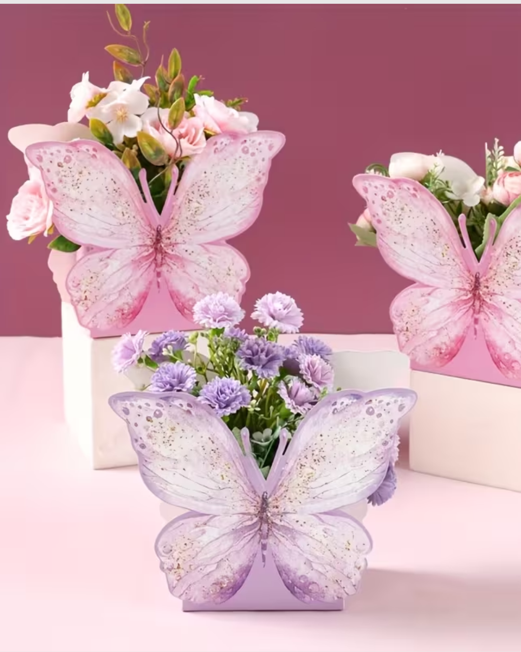 Paquete x6 Cajas de Regalo con Mariposas