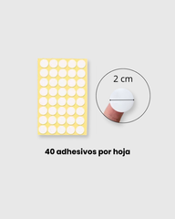 Adhesivo doble cara resistente al calor para fijar pabilos