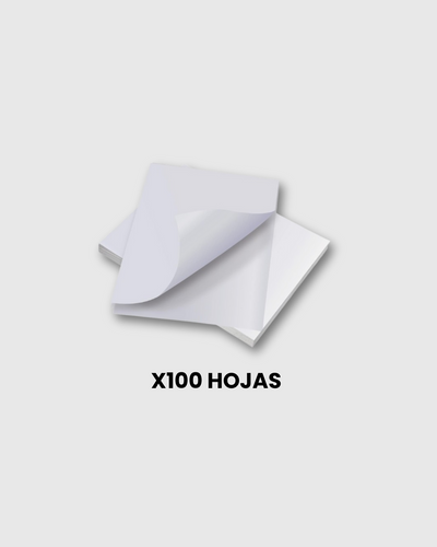 Papel Adhesivo Carta Mate X 100 Hojas
