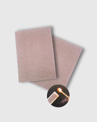 2 Hojas media carta de papel adhesivo para encender fósforos