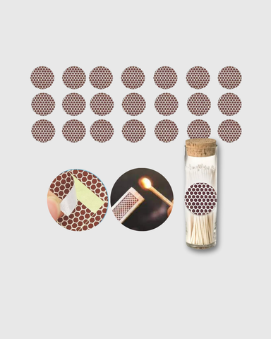 21 piezas de papel adhesivo para encender fósforos - Circulos