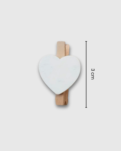 Pinzas en forma de corazón