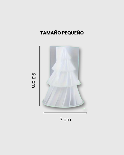 molde para hacer velas arbol de navidad