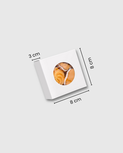 Caja pequeña blanca 8x8x3 cm