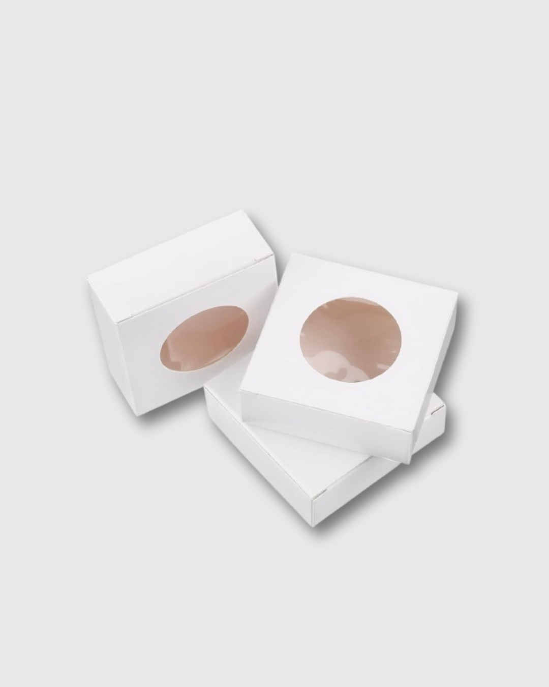 Caja pequeña blanca 8x8x3 cm