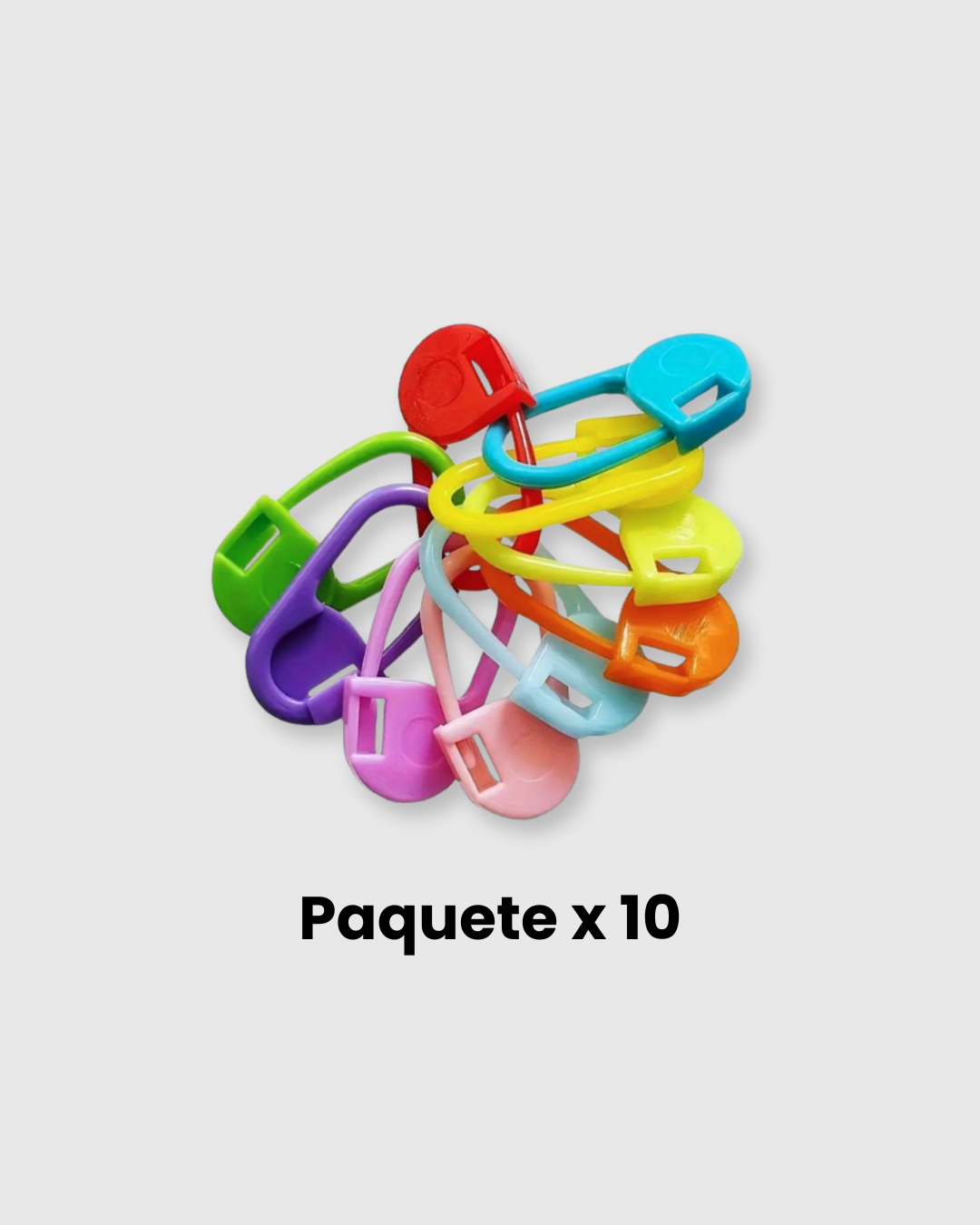10 Mini Clips Marcadores tejido