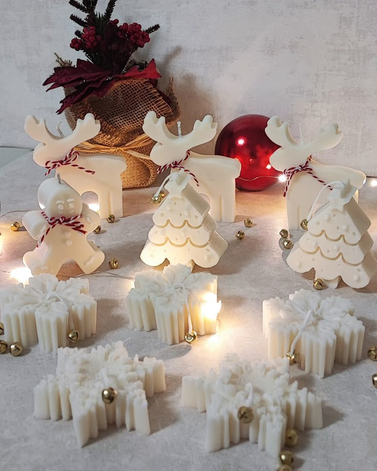 Moldes de silicona navideños