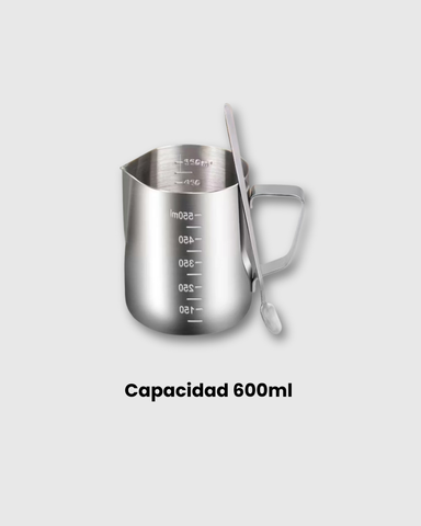 Recipiente de cera de acero inoxidable de 600 ml con cuchara