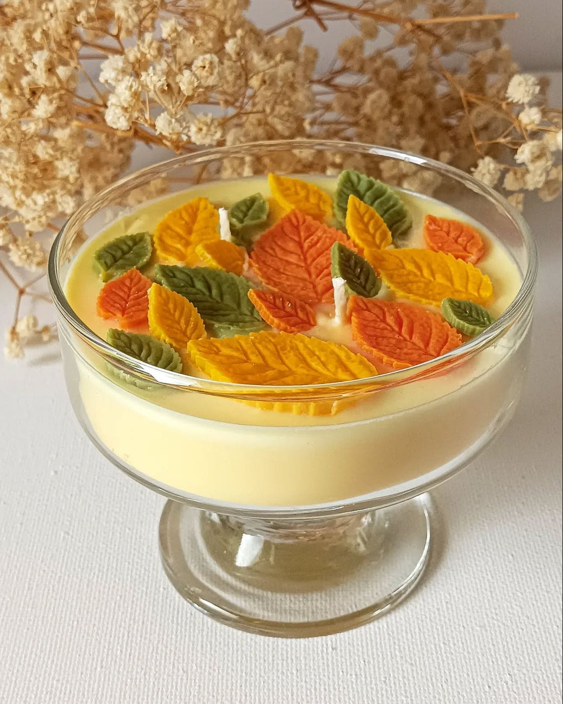 molde de silicona hojas