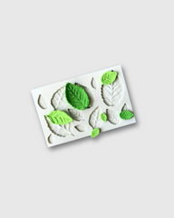 Molde de Silicona con Hojas de Diferentes Tamaños