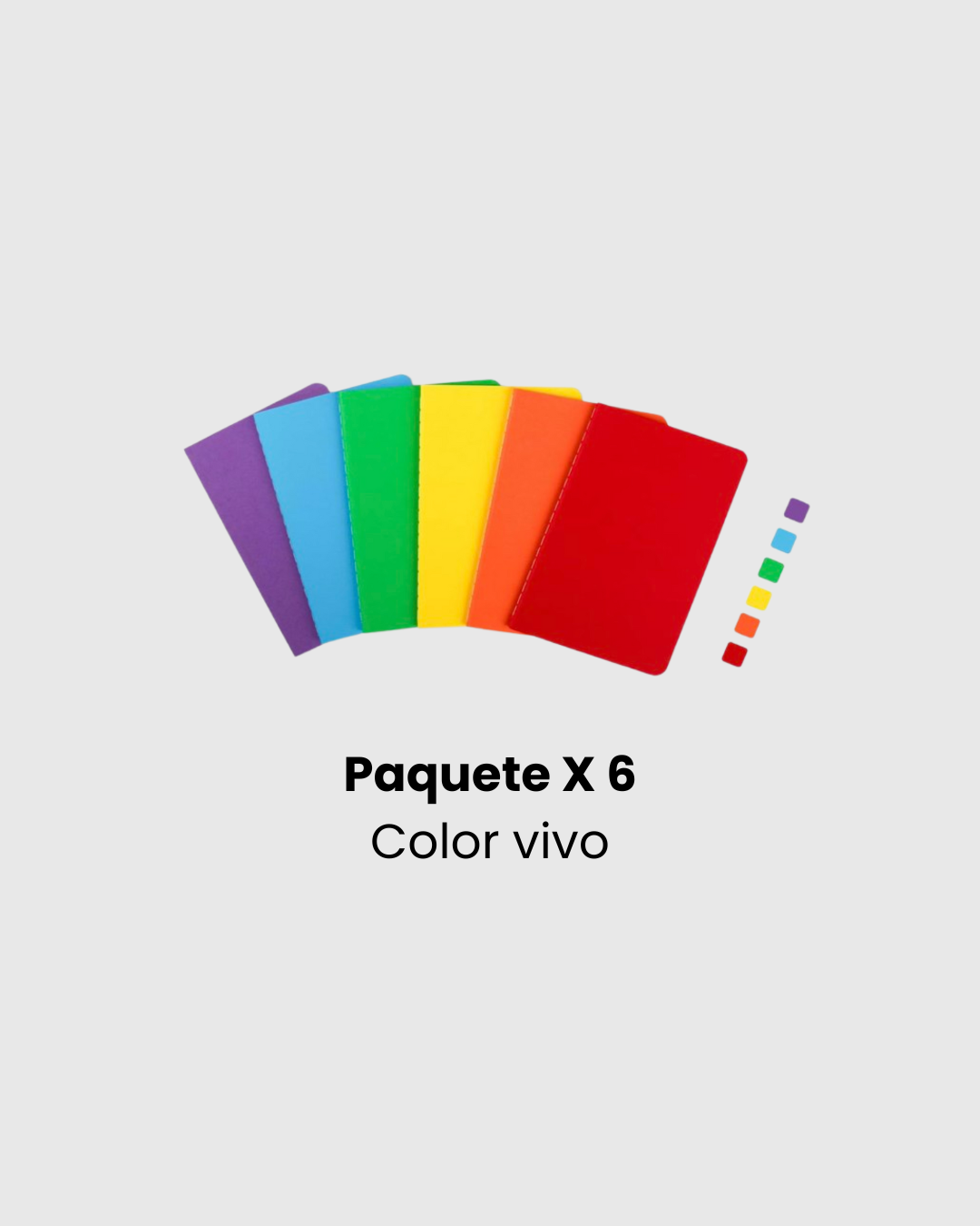 libreta de colores para llevar
